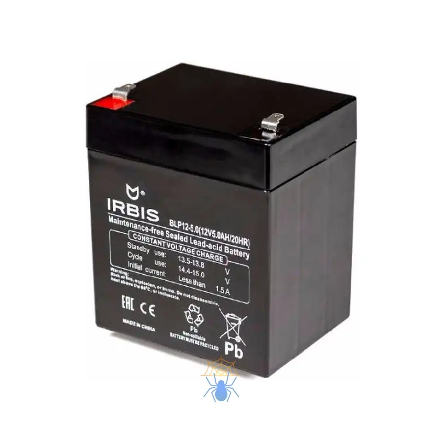 IRBIS VRLA-AGM battery general purpose BLP12-5.0, 12V/5,0AH, F1 terminal фото