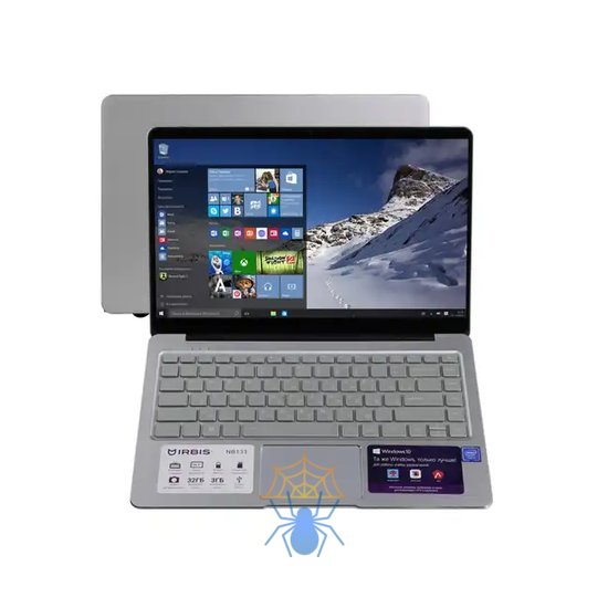 Ноутбук IRBIS NB131, 14,1" (1920x1080IPS), Intel Celeron N3350 2x2,4Ghz (DualCore), 3072MB, 32GB, cam 2MPx, 2xUSB 3.0, Wi-Fi,  jack 3.5, metal, silver, keyboard backlight, Windows 10 фото