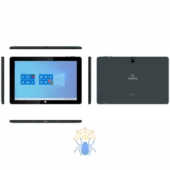 Планшет на windows IRBIS TW104 10.1" 2 IN 1 with black color,CPU:Z8300,10.1"LCD 800*1280 IPS, 4+64GB,  camera:0.3MP +2.0MP, 5300mha battery, back cover with normal oil painting, CE charger,  with soft keyboard фото 2