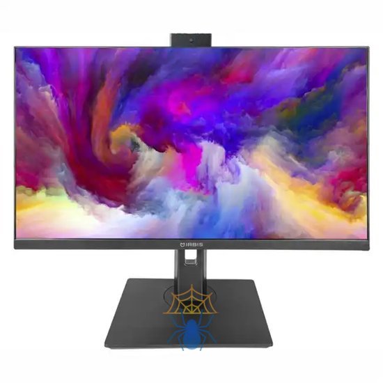 Монитор IRBIS SMARTVIEW 24 23.8'' LED Monitor 1920x1080 16:9 IPS 250 cd/m2 1000:1 3ms 178°/178° VGA HDMI DP USB Audio out 75Hz Tilt Height Swivel Pivot Camera 5mp Speak внутр. бп Black 3y (China) фото