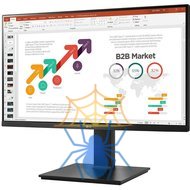 Монитор LCD 23.8'' [16:9] 1920х1080(FHD) IPS, nonGLARE, 75 Hz, 250 cd/m2, H178°/V178°, 1000:1, 16.7M, 5ms, VGA, HDMI, DP, Height adj, Pivot, Tilt, Swivel, 2Y, Black фото 3