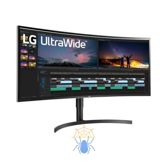 Монитор LG 38" 38WN75C-B IPS LED изогнутый, 3840x1600, 5ms, 178°/178°, 300cd/m2, 1000:1, 2*HDMI, DP, 75Hz, HDR10, HAS, Black фото