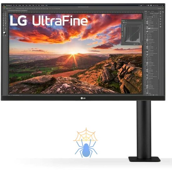 Монитор LCD 27'' [16:9] 3840x2160(UHD 4K) IPS, nonGLARE, 400cd/m2, H178°/V178°, 1000:1, Mega, 1,07 миллиардов цветов, 5ms, 2xHDMI, DP, USB-Hub, Height adj, Pivot, Tilt, Swivel, Speakers, 2Y, Black фото