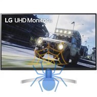 Монитор LG 31.5" 32UN500-W VA LED 4K, 3840x2160, 4ms, 360cd/m2, 3000:1, Mega DCR, 178°/178°, 2*HDMI, DP, HDR10, 60Hz, AMD FreeSync, Pivot, Tilt, VESA, Black-Silver-White 2 years фото