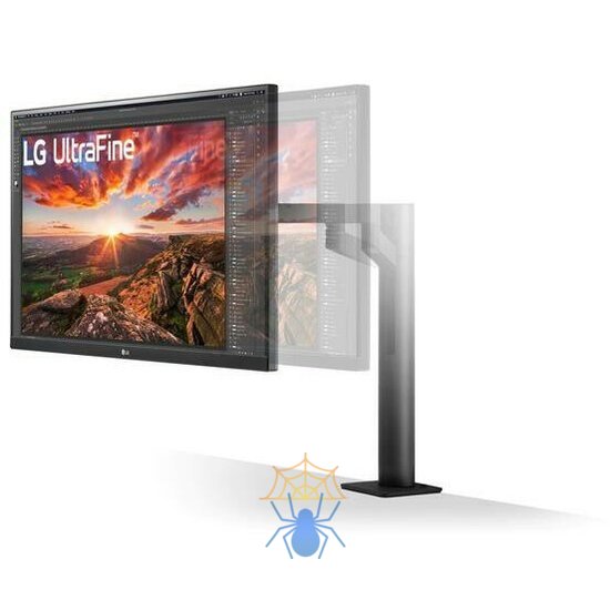 Монитор LCD 27'' [16:9] 3840x2160(UHD 4K) IPS, nonGLARE, 400cd/m2, H178°/V178°, 1000:1, Mega, 1,07 миллиардов цветов, 5ms, 2xHDMI, DP, USB-Hub, Height adj, Pivot, Tilt, Swivel, Speakers, 2Y, Black фото 3