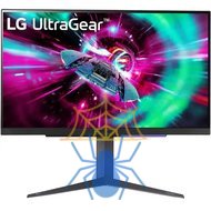 Монитор LG 27" UltraGear 27GR93U-B черный IPS LED 16:9 HDMI матовая HAS 320cd 178гр/178гр 3840x2160 144Hz G-Sync FreeSync Premium DP UHD USB 6.4кг фото