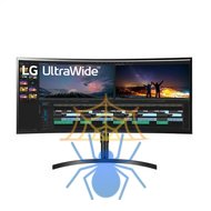 Монитор LG 38" 38WN75C-B IPS LED изогнутый, 3840x1600, 5ms, 178°/178°, 300cd/m2, 1000:1, 2*HDMI, DP, 75Hz, HDR10, HAS, Black фото 3