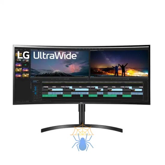 Монитор LG 38" 38WN75C-B IPS LED изогнутый, 3840x1600, 5ms, 178°/178°, 300cd/m2, 1000:1, 2*HDMI, DP, 75Hz, HDR10, HAS, Black фото 3