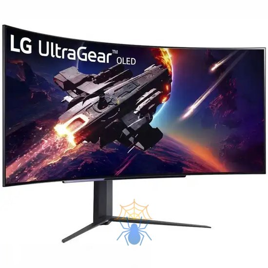 Монитор LG 44.5" (113.03см) UltraGear 45GR95QE-B черный OLED LED 21:9 HDMI матовая HAS Piv 1500000:1 1000cd 178гр/178гр 3440x1440 240Hz G-Sync FreeSync Premium DP SPDIF WQ USB 10.9кг фото 2