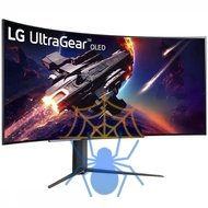 Монитор LG 44.5" (113.03см) UltraGear 45GR95QE-B черный OLED LED 21:9 HDMI матовая HAS Piv 1500000:1 1000cd 178гр/178гр 3440x1440 240Hz G-Sync FreeSync Premium DP SPDIF WQ USB 10.9кг фото 2