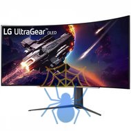 Монитор LG 44.5" (113.03см) UltraGear 45GR95QE-B черный OLED LED 21:9 HDMI матовая HAS Piv 1500000:1 1000cd 178гр/178гр 3440x1440 240Hz G-Sync FreeSync Premium DP SPDIF WQ USB 10.9кг фото 3