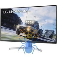 Монитор LG 31.5" 32UN500-W VA LED 4K, 3840x2160, 4ms, 360cd/m2, 3000:1, Mega DCR, 178°/178°, 2*HDMI, DP, HDR10, 60Hz, AMD FreeSync, Pivot, Tilt, VESA, Black-Silver-White 2 years фото 3