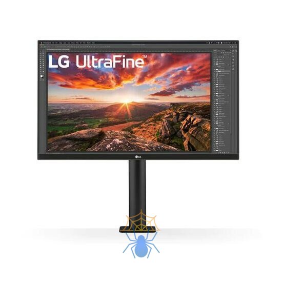 Монитор LCD 27'' [16:9] 3840x2160(UHD 4K) IPS, nonGLARE, 400cd/m2, H178°/V178°, 1000:1, Mega, 1,07 миллиардов цветов, 5ms, 2xHDMI, DP, USB-Hub, Height adj, Pivot, Tilt, Swivel, Speakers, 2Y, Black фото 2