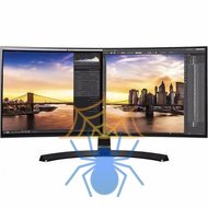 Монитор жидкокристаллический LG Монитор LCD 34'' [21:9] 3440x1440(UWQHD) IPS, nonGLARE, 300cd/m2, H178°/V178°, 1000:1, 5ms, 2xHDMI, DP, USB-Hub, Height adj, Tilt, HAS, Speakers, Audio out, 2Y, Black фото