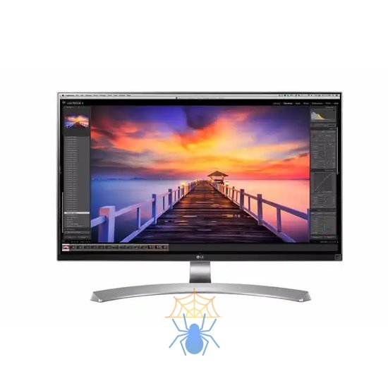 Монитор жидкокристаллический LG Монитор LCD 27'' [16:9] 3840x2160 IPS, nonGLARE, 350cd/m2, H178°/V178°, 1000:1, 5М:1, 5ms, HDMI, DP, Tilt, 2Y, Black-White фото