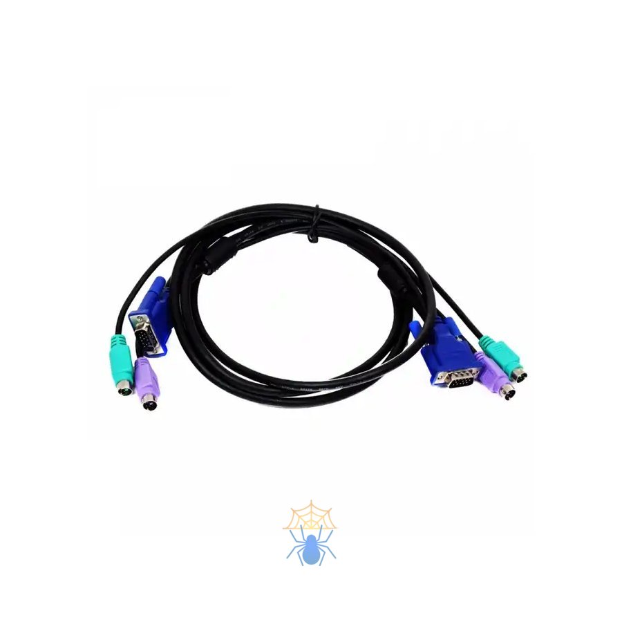 Кабель для коммутатора консоли D-Link DKVM-CB, Cable Kit for DKVM Products, PS/2 keyboard cable, PS/2 mouse cable, Monitor cable, 1.8m фото