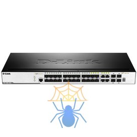 26-Port Management L2 Gigabit Switch 20-Port 10/100/1000 Base-T + 4 Combo 10/100/1000BASE-T/SFP ports 2-Port 10G SFP+, Mana D-Link DGS-3000-28SC/DC фото 4