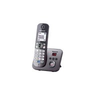 Радиотелефон Dect Panasonic KX-TG6821RUM серый металлик