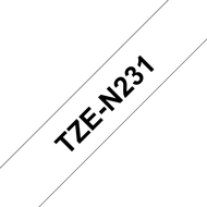 Неламинированная лента Brother TZe-N231