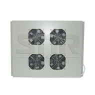 Блок вентиляторов для шкафов TFC глубиной 800мм 4 вентилятора серый SNR SNR-SHELF-4F-800G