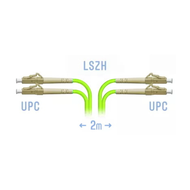 Патчкорд оптический LC/UPC-LC/UPC MM (OM5) Duplex 2 метра 2мм SNR SNR-PC-LC/UPC-MM5-DPX-2m (2,0)