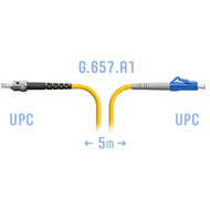 Патчкорд оптический LC/UPC-ST/UPC SM G.657.A1 5 метров SNR SNR-PC-LC/UPC-ST/UPC-A-5m