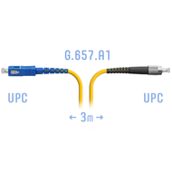 Патчкорд оптический FC/UPC-SC/UPC SM G.657.A1 3 метра SNR SNR-PC-FC/UPC-SC/UPC-A-3m