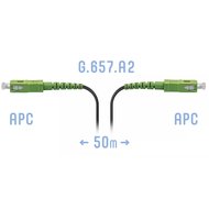 Патчкорд оптический FTTH SC/APC кабель 604-02-01 50 метров SNR SNR-PC-FTTH-SC/APC-B-50m