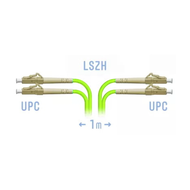 Патчкорд оптический LC/UPC-LC/UPC MM (OM5) Duplex 1 метр 2мм SNR SNR-PC-LC/UPC-MM5-DPX-1m (2, 0)