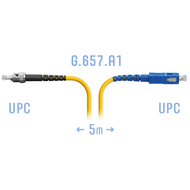 Патчкорд оптический ST/UPC-SC/UPC SM G.657.A1 5 метров SNR SNR-PC-ST/UPC-SC/UPC-A-5m