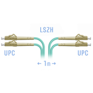 Патчкорд оптический LC/UPC MM Duplex 1метр SNR SNR-PC-LC/UPC-MM-DPX-1m