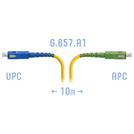 Патчкорд оптический SC/UPC-SC/APC SM G.657.A1 10 метров SNR SNR-PC-SC/UPC-SC/APC-A-10m