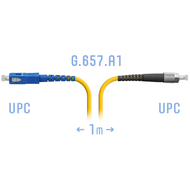 Патчкорд оптический FC/UPC-SC/UPC SM G.657.A1 1 метр SNR SNR-PC-FC/UPC-SC/UPC-A-1m