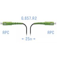 Патчкорд оптический FTTH SC/APC кабель 604-04-01 25 метров SNR SNR-PC-FTTH-SC/APC-E-25m