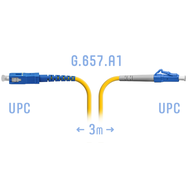 Патчкорд оптический LC/UPC-SC/UPC SM G.657.A1 3 метра SNR SNR-PC-LC/UPC-SC/UPC-A-3m