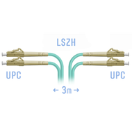 Патчкорд оптический LC/UPC MM Duplex 3 метра SNR SNR-PC-LC/UPC-MM-DPX-3m