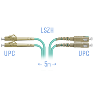Патчкорд оптический LC/UPC-SC/UPC MM Duplex 5 метров SNR SNR-PC-LC/UPC-SC/UPC-MM-DPX-5m