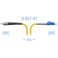 Патчкорд оптический SNR-PC-FC/UPC-LC/UPC-A SM 5 м сверхгибкое волокно SNR SNR-PC-FC/UPC-LC/UPC-A 5m