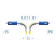 Патчкорд оптический SC/UPC SM G.657.A1 (угловой) 1 метр SNR SNR-PC-SC/UPC-A-1m (angle)