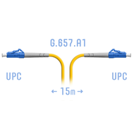 Патчкорд оптический LC/UPC SM G.657.A1 15 метров SNR SNR-PC-LC/UPC-A-15m