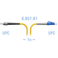 Патчкорд оптический LC/UPC-ST/UPC SM G.657.A1 1 метр SNR SNR-PC-LC/UPC-ST/UPC-A-1m