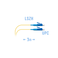 Шнур монтажный оптический LC/UPC SM G.657.A1 3 метра SNR SNR-PC-LC/UPC-A-3m (0,9)