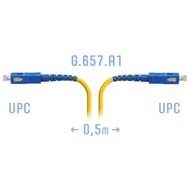 Патчкорд оптический SC/UPC SM G.657.A1 0, 5 метра SNR SNR-PC-SC/UPC-A-0.5m
