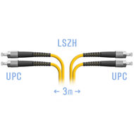 Патчкорд оптический FC/UPC SM Duplex  3 метр SNR SNR-PC-FC/UPC-DPX-3m