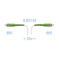 Патчкорд оптический FTTH SC/APC кабель 604-02-01W 25 метров SNR SNR-PC-FTTH-SC/APC-C-25m