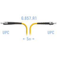 Патчкорд оптический FC/UPC-ST/UPC SM G.657.A1 5 метров SNR SNR-PC-FC/UPC-ST/UPC-A-5m