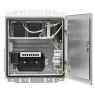Настенный термошкаф 400x400x250 мм IP54 с ИБП SNR SNR-OWC-404025-IP54-UPS/48