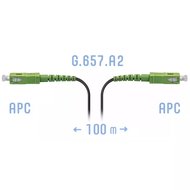 Патчкорд оптический FTTH SC/APC кабель 604-01-01 100 метров SNR SNR-PC-FTTH-SC/APC-A-100m
