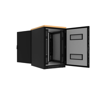 Шкаф напольный звукоизолированный 12U глубина 1000мм (охлаждение контроль климата) SNR SNR-FSSC-127510-CM