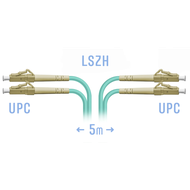 Патчкорд оптический LC/UPC MM Duplex 5 метров SNR SNR-PC-LC/UPC-MM-DPX-5m